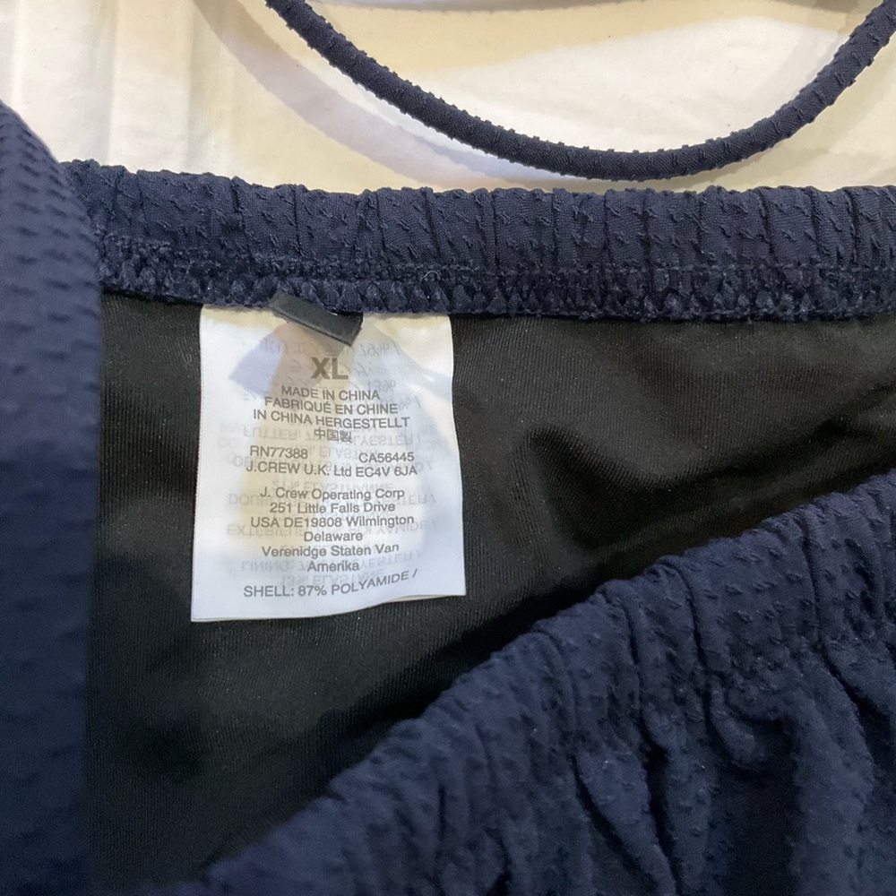 J. Crew Navy and White Bikini Set - Picture 3 of 3